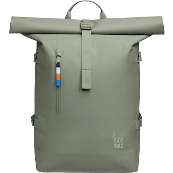 Got Bag Wanderrucksack ROLLTOP 2.0, 31 l Volumen, herausnehmbare Laptopsleeve für 15 Zoll, ergonomische Schultergurte, Magnetverschluss, gepolsterter Rücken, schwarz