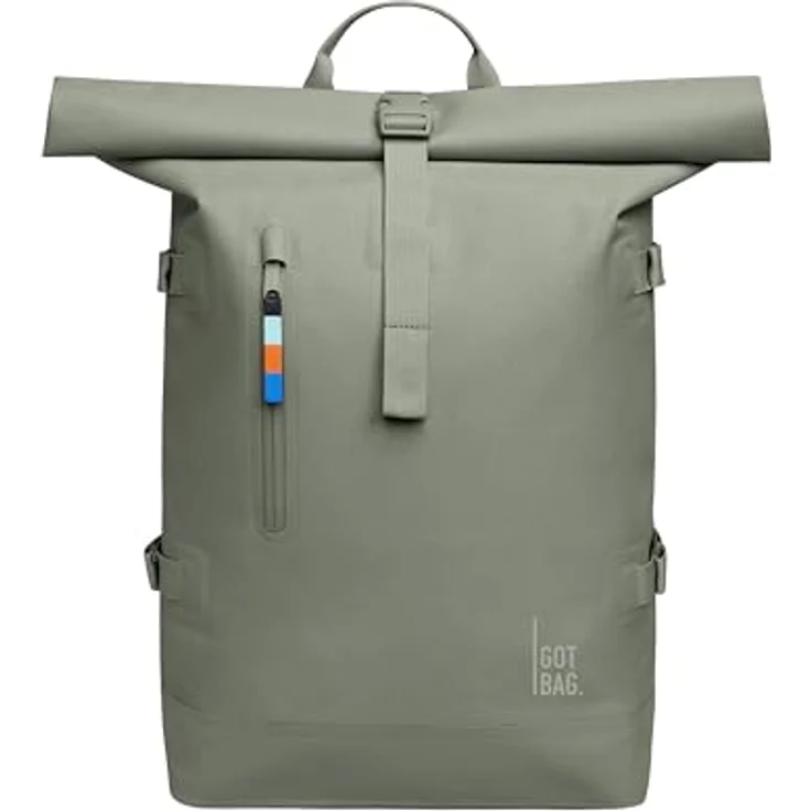 Got Bag Wanderrucksack ROLLTOP 2.0, 31 l Volumen, herausnehmbare Laptopsleeve für 15 Zoll, ergonomische Schultergurte, Magnetverschluss, gepolsterter Rücken, schwarz – Bild 1