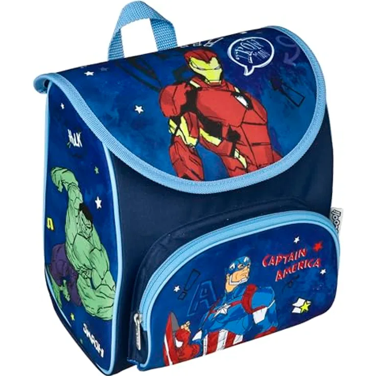 Scooli Vorschulranzen Cutie, Avengers, 6,5 l Volumen, mit gepolsterten Tragegurten und abnehmbarem Brustgurt