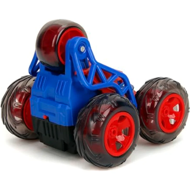 Jada Toys Spider-Man RC Stunt Car, 20 cm, ferngesteuertes Auto mit 5 Rädern, Licht, inkl. Akku & Batterien, Marvel Spielzeug für Kinder ab 5 Jahren – Bild 2