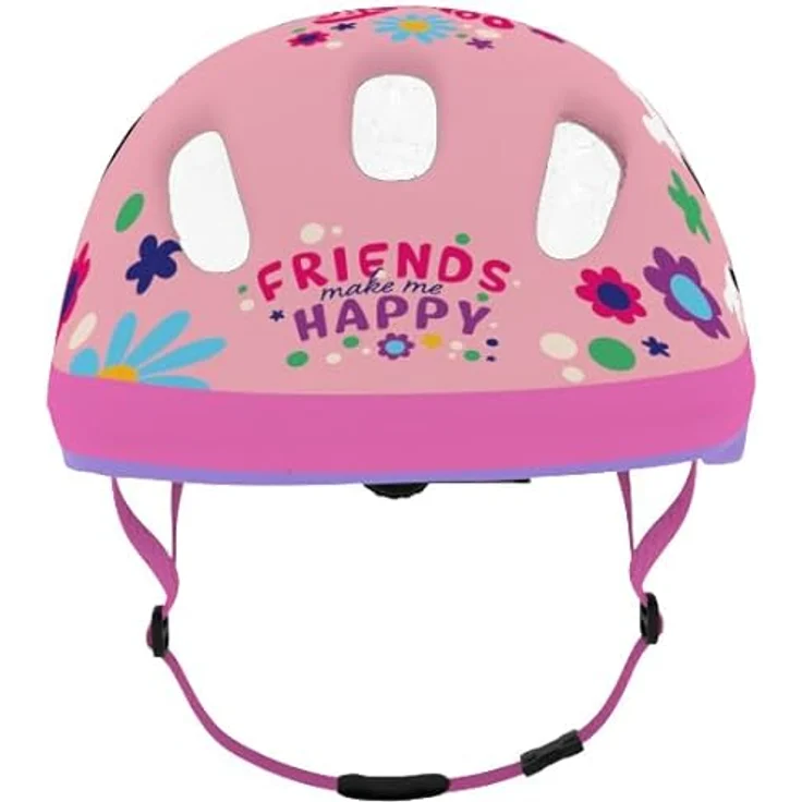Seven Polska Kinderfahrradhelm "MINNIE", XS: 44-48cm, ca. 1 - 2.5 Jahre, Minnie Maus - Junior, Mattes PVC, Stoßabsorbierender EPS-Schaum – Bild 2