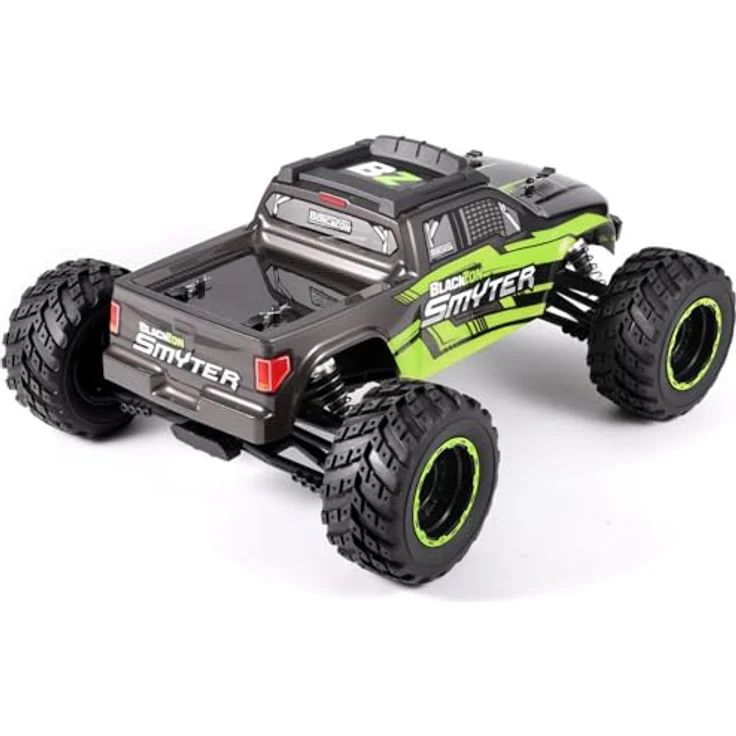 Blackzon Smyter MT 1/12 4WD, RTR Ferngesteuertes Auto mit Allradantrieb, 390er Bürstenmotor und Li-Ion-Akku, elektrisch blau oder leuchtend grün – Bild 4