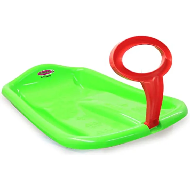 JAMARA 461132 Snow Play Bob Arrow 74cm-Schlagzäher Kunststoff, Haltegriff, Maximalgewicht: 50 kg, aerodynamische Bauweise, grün