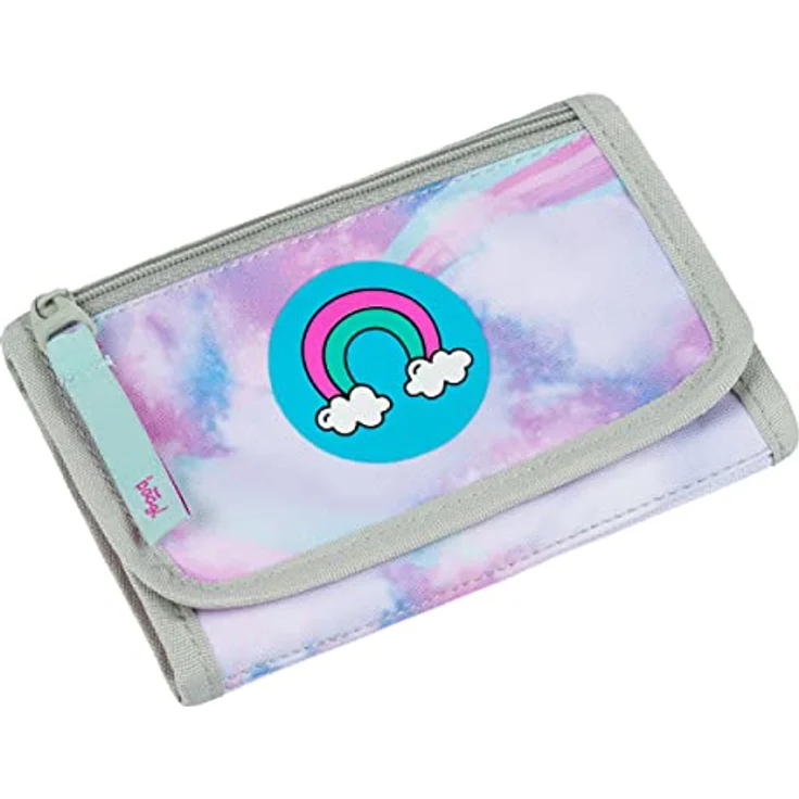 Baagl Brustbeutel Kinder Geldbörse Mädchen Mini Portemonnaie, Himmel, mit Kordel und Münzfach, 14,5 x 8,5 cm – Bild 1