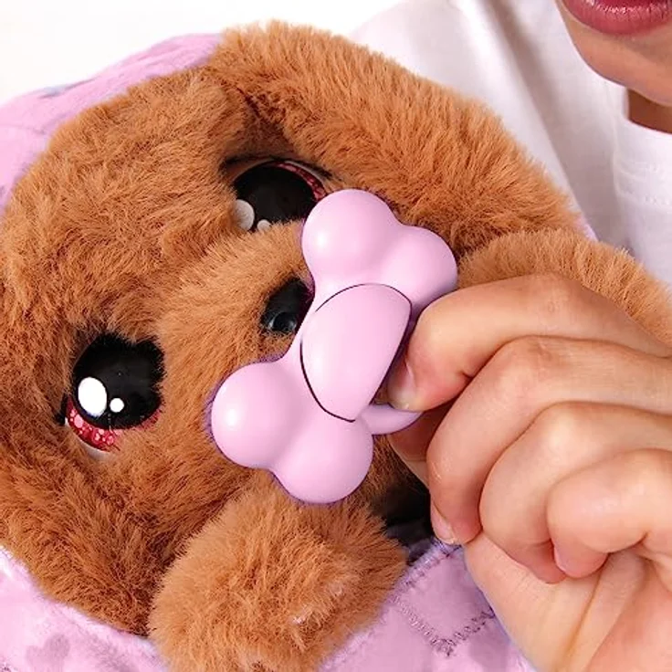 BABY PAWS Cocker - Interaktives Plüschtier mit Soundfunktion und Tragedecke - Schlafender Hundewelpe, für Kinder ab 18 Monaten – Bild 4
