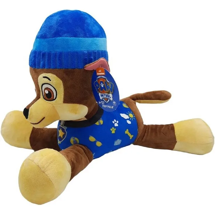 Nickelodeon Kuscheltier Plüsch Paw Patrol Kuscheltier Paw Patrol Plüschtier 50 cm Chase blau - 100% Polyester, Geschenkidee für Jedermann