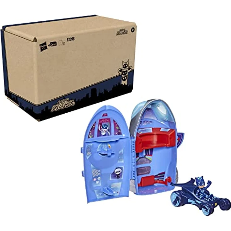 PJ Masks 2-in-1-Hauptquartier Spielset, Hauptquartier und Rakete, Spielzeug mit Action-Figur für Kinder ab 3 Jahren – Bild 3