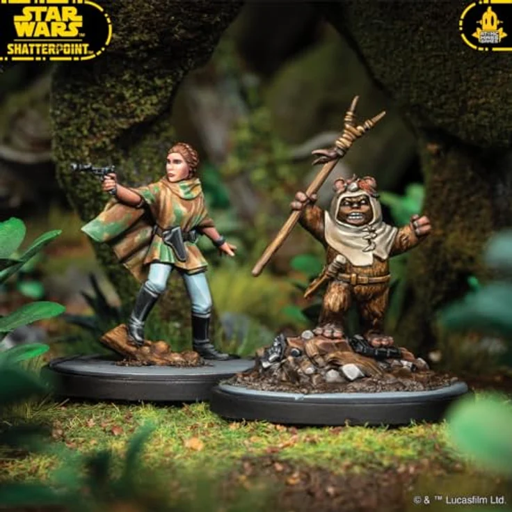 Atomic Mass Games Star Wars Shatterpoint - Squad-Pack "Ee Chee Wa Maa!" mit Ewoks, Skirmish-Miniaturenspiel (Deutsch) – Bild 8