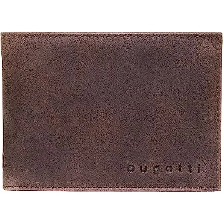 Bugatti Volo Geldbeutel Männer Leder - Geldbörse Herren Braun - Portmonaise Portemonnaie Portmonee Brieftasche Wallet Ledergeldbeutel – Bild 1