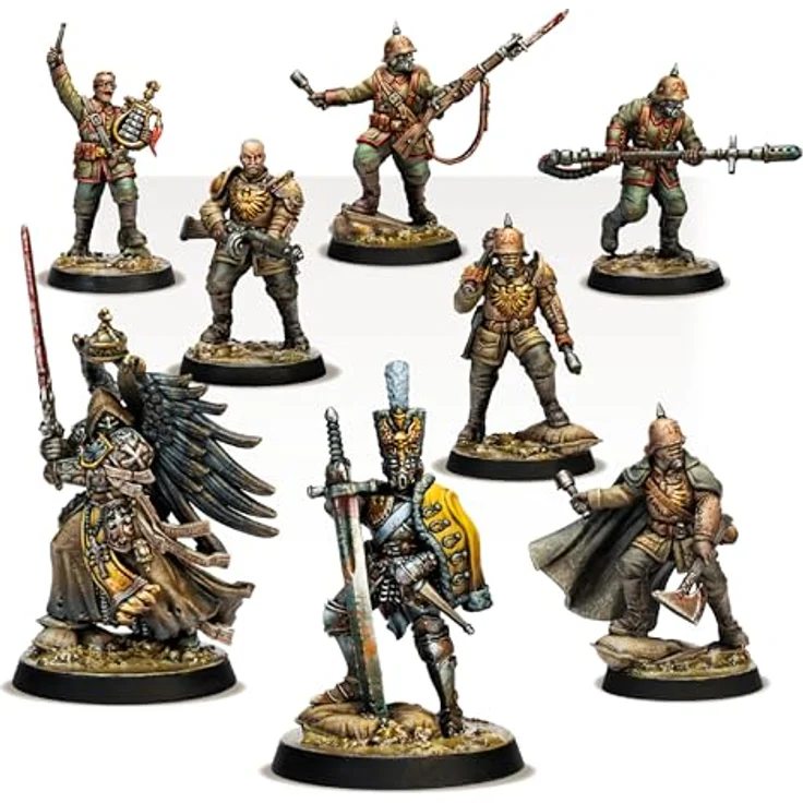 Archon Studio Graben Kreuzzug Preußisch Stosstruppen Kriegsminaturen Set, 32-mm-Minis, unlackiert und zerlegt, inklusive 28/32 mm Sockel für RPG und Tabletop Gaming – Bild 3