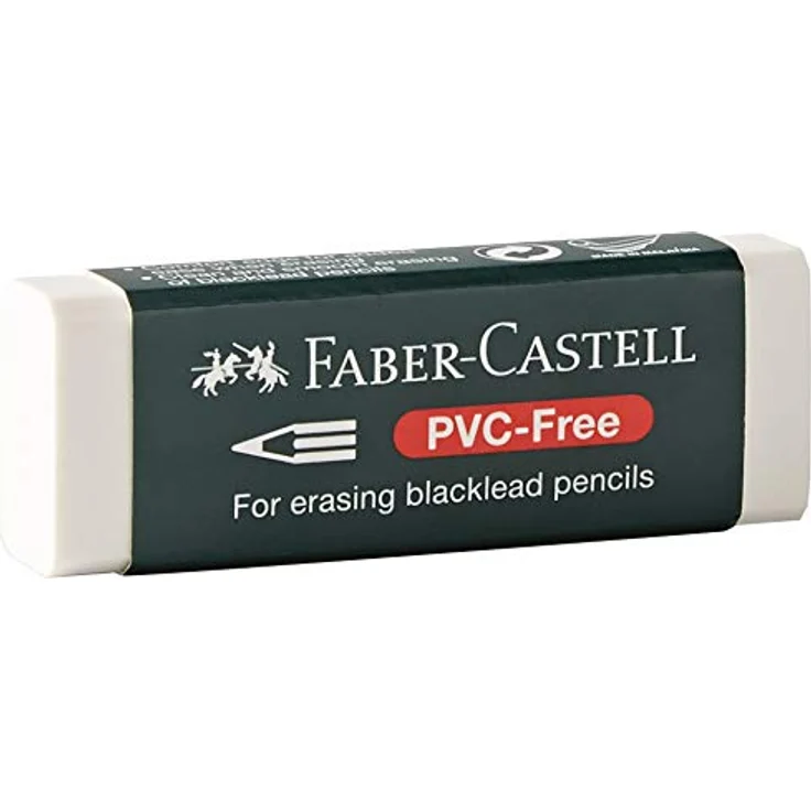 Faber-Castell 188121 - Radierer 7081 N PVC-Free, Kunststoff, weiß – Bild 3
