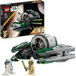 LEGO 75360 Star Wars Yodas Jedi Starfighter Bauspielzeug, Clone Wars Fahrzeug-Set mit Meister Yoda-Minifigur, Lichtschwert und Droide R2-D2-Figur