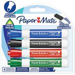 PAPER MATE | Geruchsarme Whiteboard-Marker | Patronenspitze | farblich sortiert | 4 Stück - Preisvergleich
