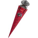 Step by Step Schultüte,mit eingenähtem Bändchen, recyceltes Material, PFC-frei, 5 Liter Volumen, 17 cm Durchmesser, bunt