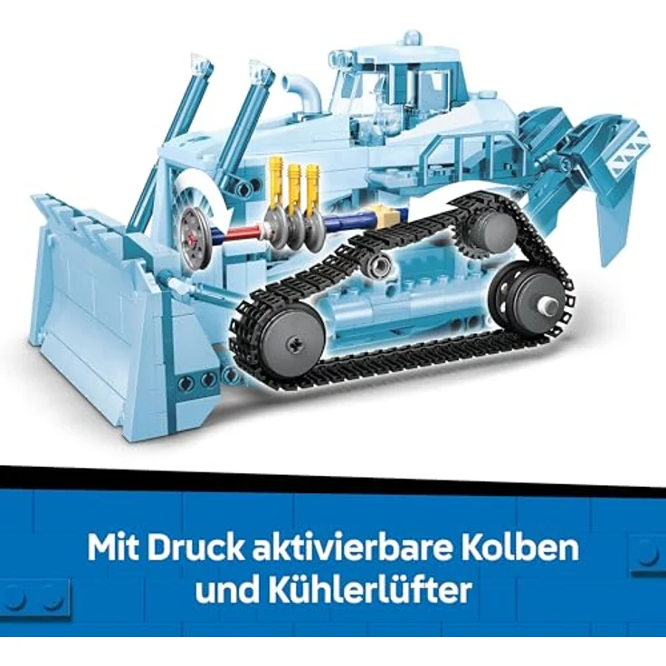 LEGO City 60466 Gelber Bulldozer, 682-teiliges Bauspielzeug für Kinder ab 8 Jahren mit beweglichem Räumschild, 24 cm lang – Bild 7