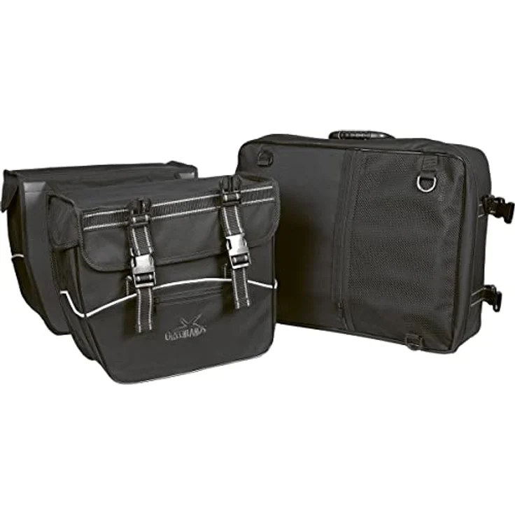 Greenlands Touring Taschenset (3-Teilig) Gepäckträgertasche Schwarz 60 Liter – Bild 3