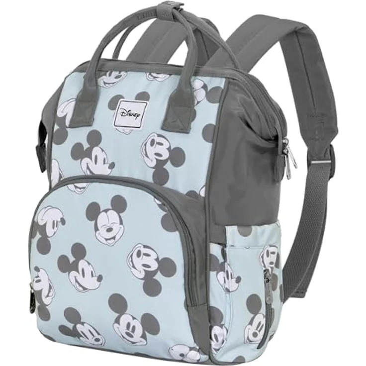 Karactermania Wickeltasche Disney Micky Maus Wickelrucksack, flüssigkeitsabweisend, mit thermischer Flaschenhalterung, ausreichend Platz für Babyutensilien – Bild 1
