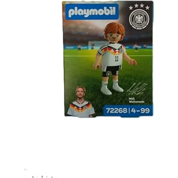 PLAYMOBIL DFB Spielfigur Nick Woltemade 72268, Sammelfigur im 7,5 cm Format mit authentischem DFB-Trikot und individueller Rückennummer – Bild 1