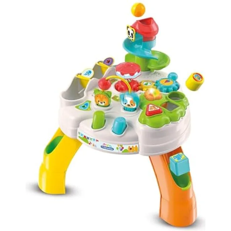 Clementoni Baby Park Activity Tisch, interaktiver Spieltisch mit Licht und Sound, fördert Geschicklichkeit und visuelle Wahrnehmung