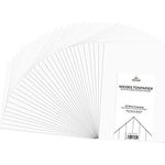 Tonpapier Weiß A4 300g I 52 Blatt Bastelpapier I Kreativ Zeichenpapier zum Basteln und Malen I Zeichenkarton I DIY Tonzeichenpapier Weiß