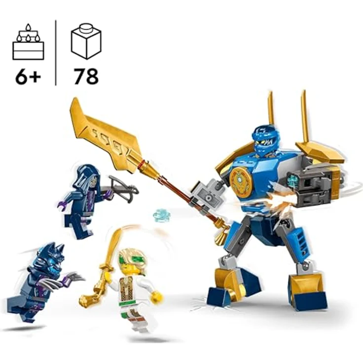 LEGO® Konstruktionsspielsteine Jays Battle Mech (71805), LEGO Ninjago, (78 St), Made in Europe – Bild 4
