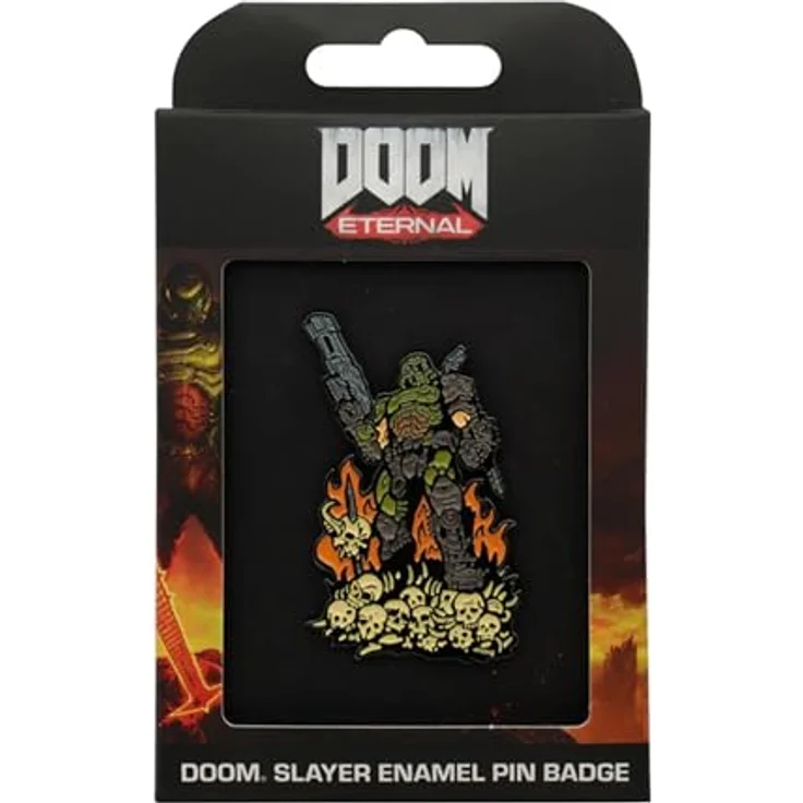 Fanattik Limitierte Auflage Doom Ewige Nadel, Emaille Pin-Badge, 5.7 x 3.5 cm, nummeriert auf 5.000 Stück weltweit – Bild 3