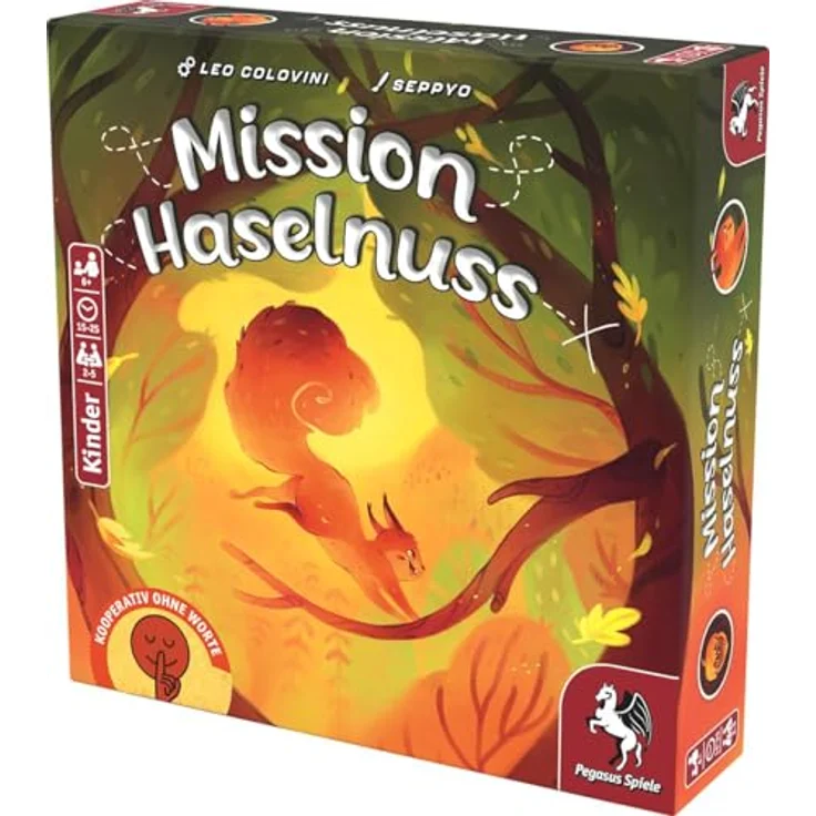 Pegasus Mission Haselnuss, Brettspiel für Familien, kooperatives Spiel für 2-5 Spieler, Alter 6+, Spieldauer 15-25 Minuten – Bild 2