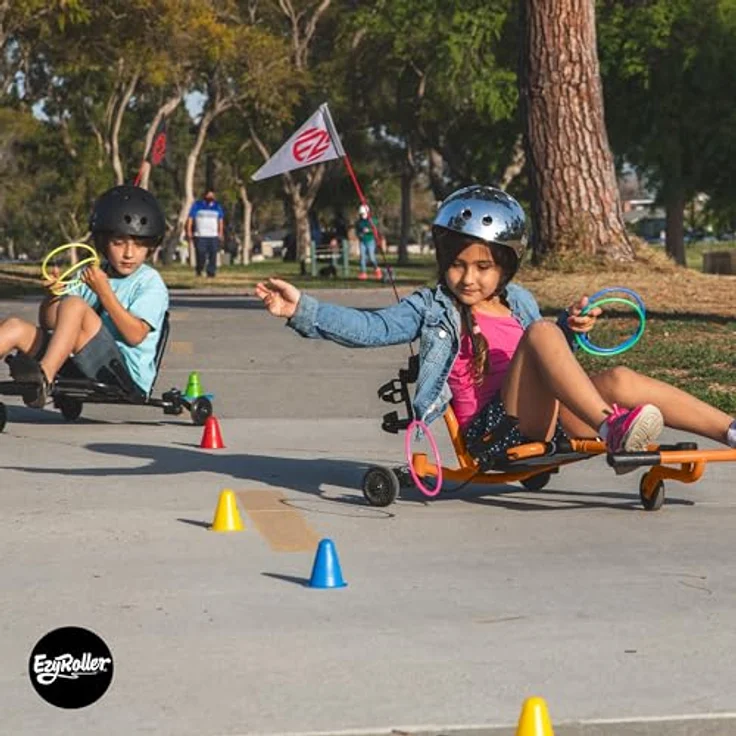 EzyRoller Drifter X Trike Dreirad Drift Kinderfahrzeug Spielgeräte für draußen Dreirad Kinder Dreiradscooter 4 - 14 Jahre orange - Preisvergleich – Bild 6