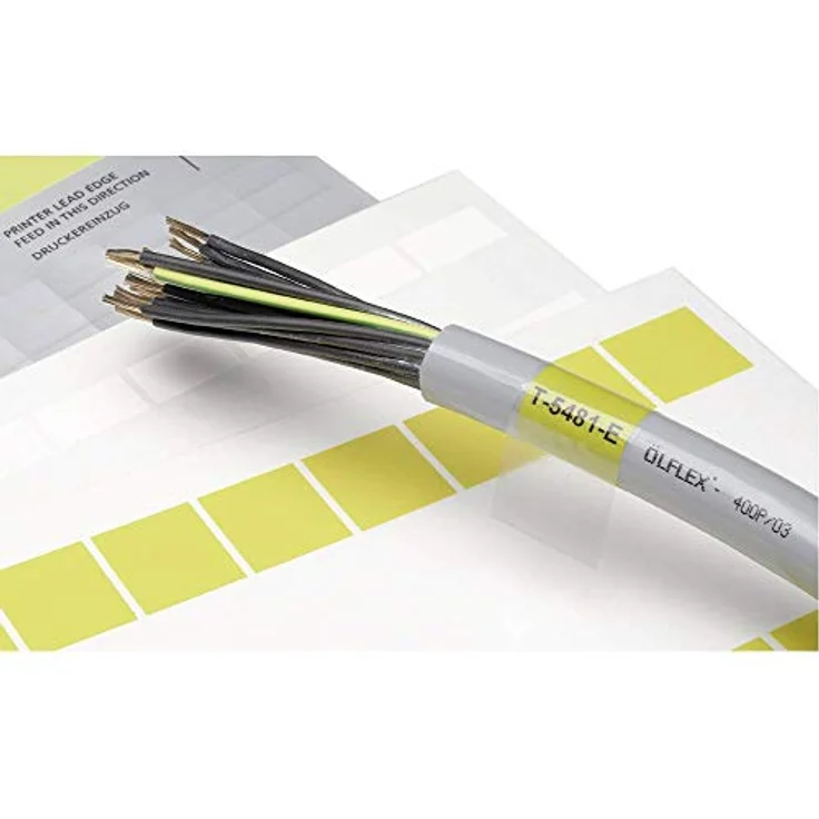 LAPP KABEL Lapp 83256142 LCK-32 YE Fleximark-Etikett, 25 x 12,70 mm, gelb, verschleißfest, 64 Stück – Bild 2