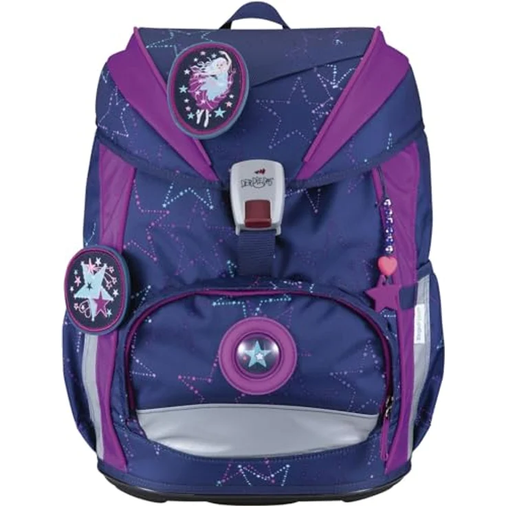 DerDieDas Schulranzen Set 5-TLG. ErgoFlex Light LED Dancing Star, ergonomisch mit abnehmbaren Hüftgurten, nur 800g – Bild 2