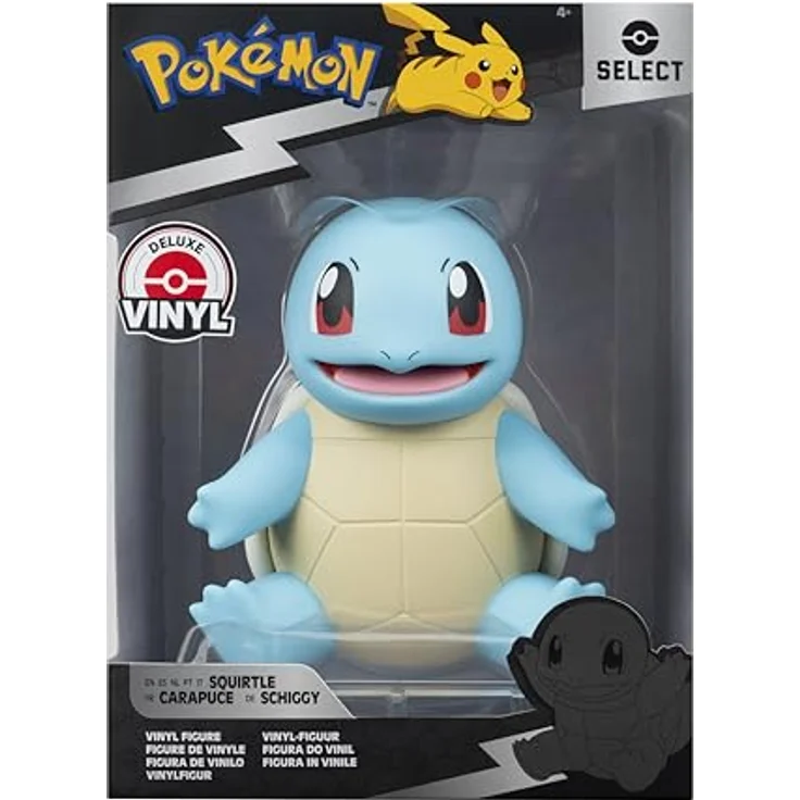 Pokémon PKW3434 Squirtle Select Figur, 10,2 cm hochwertige Vinylfigur mit authentischen Details aus der Pokémon Animated Serie, mehrfarbig – Bild 2