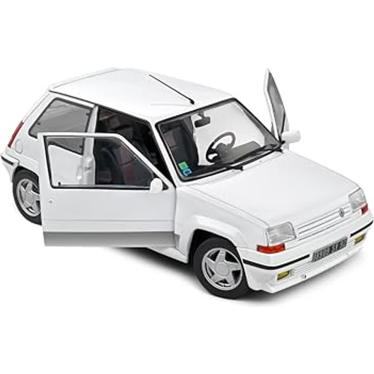 Solido 1:18 Renault 5 GT Turbo MK2 1989, Die-Cast Modellfahrzeug, weiß, mit Fensterkarton und Kunststoffsockel – Bild 5