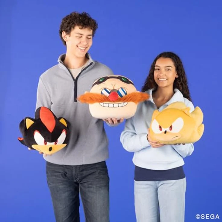 Club Mocchi Mocchi Dr. Eggman Mega Plüschfigur, 38 cm, superkuscheliges Kuscheltier für Sonic The Hedgehog™ Fans – Bild 4