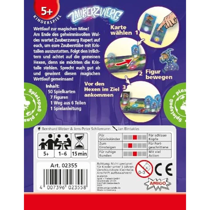 AMIGO 02355 Kinderspiel, bunt - Brettspiel ab 5 Jahren mit strategischen Überlegungen, kooperativem und kompetitivem Spielmodus – Bild 2