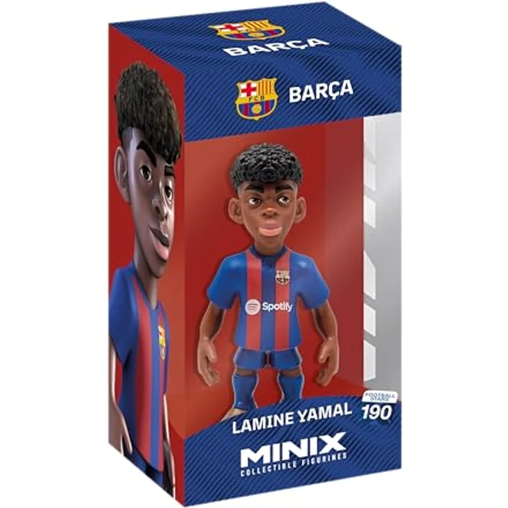 MINIX - Football Stars #190 – FC Barcelona – Lamine Yamal 27 – Sammelfigur, 12 cm - Offiziell lizenzierte Figur - PVC - 12 cm - Ausstellungsbox - Sammlerstück – Bild 5