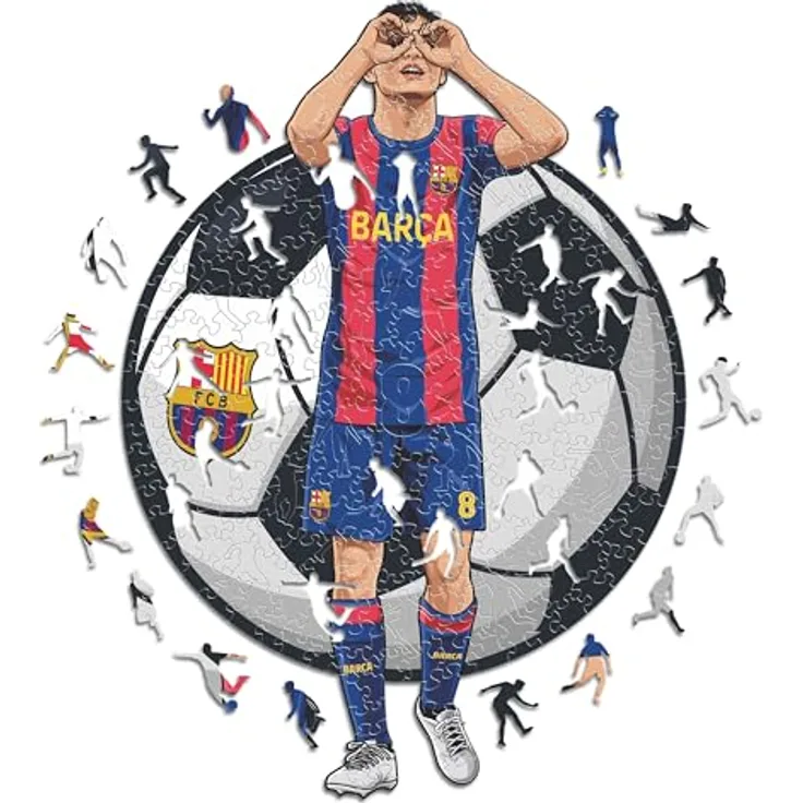 Iconic Puzzles Barcelona Pedri Holzpuzzle L, 500 Teile