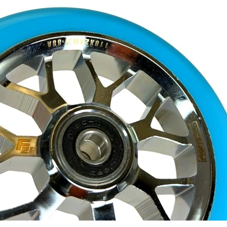 Fantic26 Spy7 Stuntscooter, 110mm Rolle mit ABEC-11 Kugellager, Aluminium 6061, Türkis – Bild 2