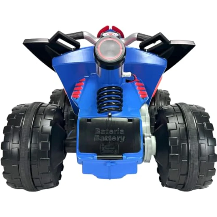 INJUSA Elektroquad The Beast Spidey, 12V Batterie, für Kinder von 2 bis 4 Jahren, mit Gaspedal, Rückwärtsgang, Elektrische Bremse und Breiten Kunststoffrädern, Blau – Bild 3