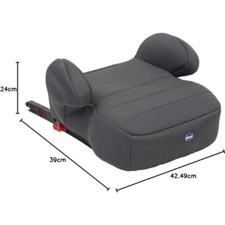 Chicco Kindersitzerhöhung QUASAR FIX I-SIZE, Autositz für Kinder 7-12 Jahre, 126-150 cm, mit Isofix - Schwarz – Bild 8