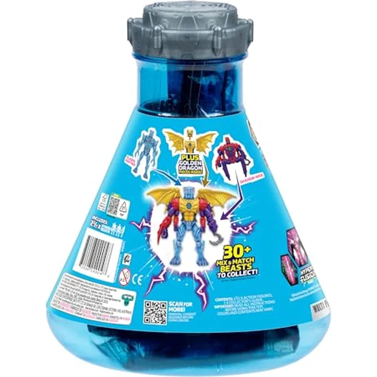 MRBEAST LAB 2er-Pack Figuren MS24904, Mix & Match, mehrfarbige Kunststofffiguren für kreatives Spiel ab 5 Jahren – Bild 7