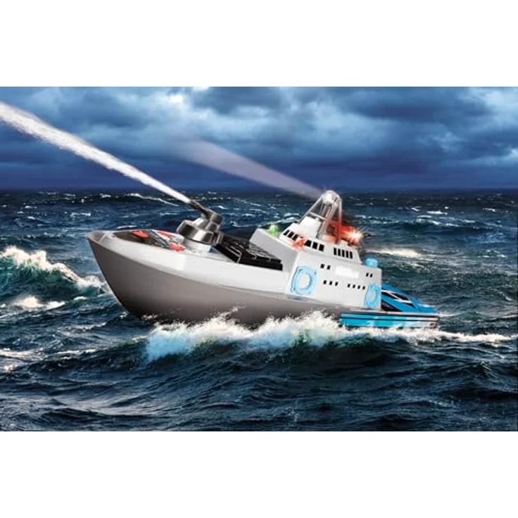 Carson 500108050 RC- Küstenwache 2.4G 100% RTR - Ferngesteuertes Boot, RC Boot, Ferngesteuertes Boot für Kinder und Erwachsene, inklusive Fernsteuerung – Bild 5
