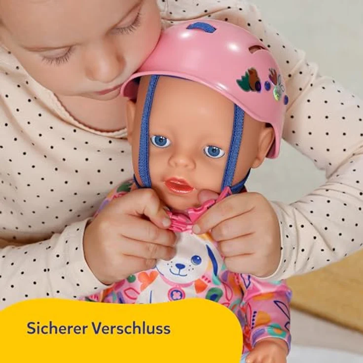 BABY Born Puppenhelm mit bunten Motiven, 43cm Zubehör für realistische Rollenspiele – Bild 5