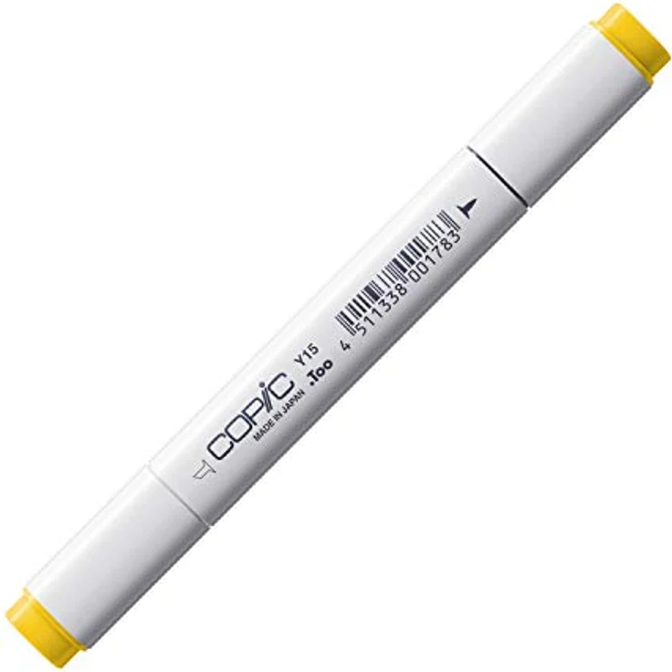 Copic Classic Marker Typ Y - 15, Cadmium Yellow, professioneller Layoutmarker mit dualem Spitzensystem, schnelltrocknend – Bild 1