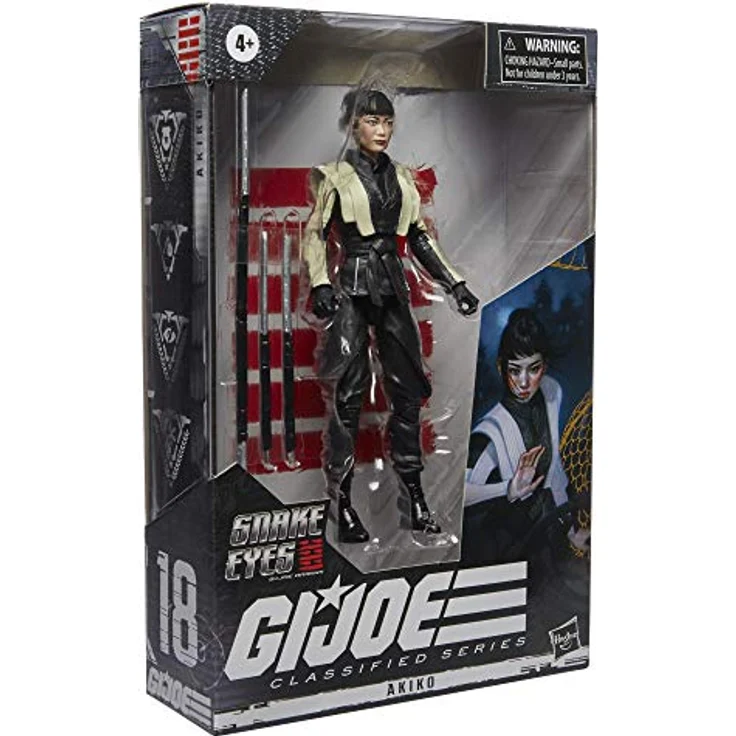 G. I. JOE Classified Series Snake Eyes Origins Akiko Sammelfigur 18, Premium 15 cm großes Spielzeug mit spezieller Verpackung Multi – Bild 4