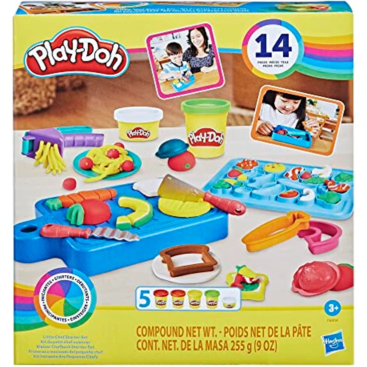 Play-Doh Kleiner Chefkoch Starter-Set mit 14 Küchen-Accessoires, Vorschulspielzeug – Bild 2