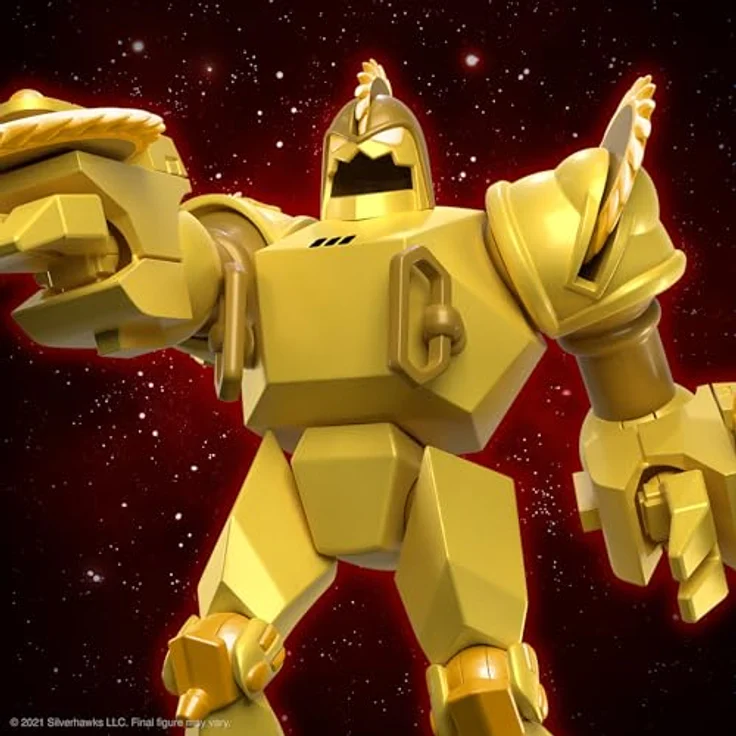 Super7 SilverHawks Buzz-Saw Figur, 20,3 cm mit Zubehör und hohen Details, klassische Sammlerstücke – Bild 4