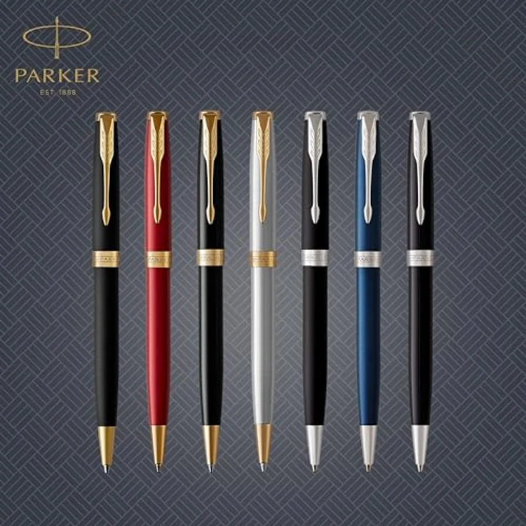 Parker Pen Sonnet, Eleganter Schreibstift in Schwarz mit zeitlosem Design und hoher Qualität – Bild 9