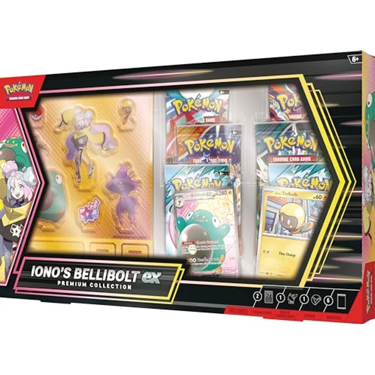 The Pokemon Company Pokémon TCG Premium Collection Iono´s Bellibolt, mit Wampitz-ex und Boosterpacks, April 2025 ENG – Bild 3