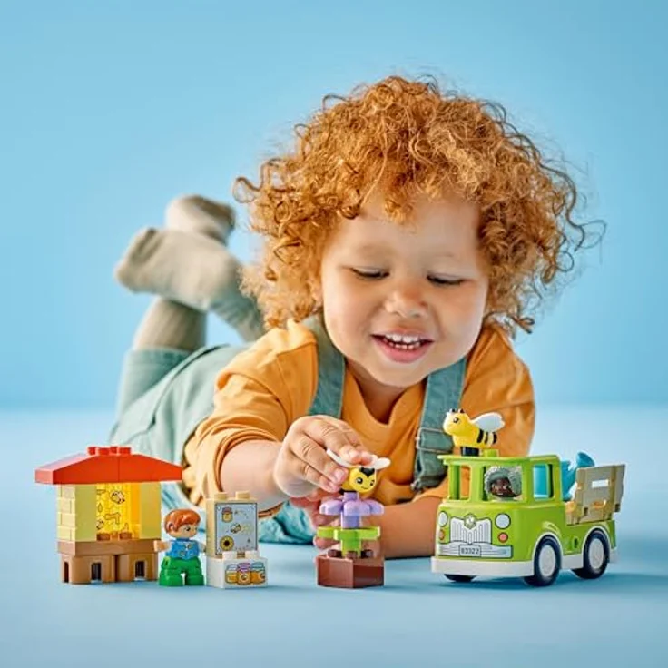 LEGO DUPLO Town Imkerei und Bienenstöcke, Lernspielzeug für Kleinkinder mit 2 Figuren und einem fahrbaren LKW, Set zum Bauen und Umbauen, Spielzeug für Kleinkinder ab 2 Jahren 10419 – Bild 5