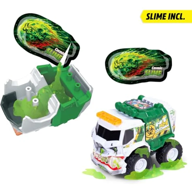 Dickie Toys Motor Mutants Überraschungsei, Überraschungsauto zum Zusammenbauen für Kinder ab 3 Jahren, inkl. 20 g Schleim, mehrfarbig, 1 von 10 Mutanten-Autos möglich, Oster-Überraschung – Bild 3